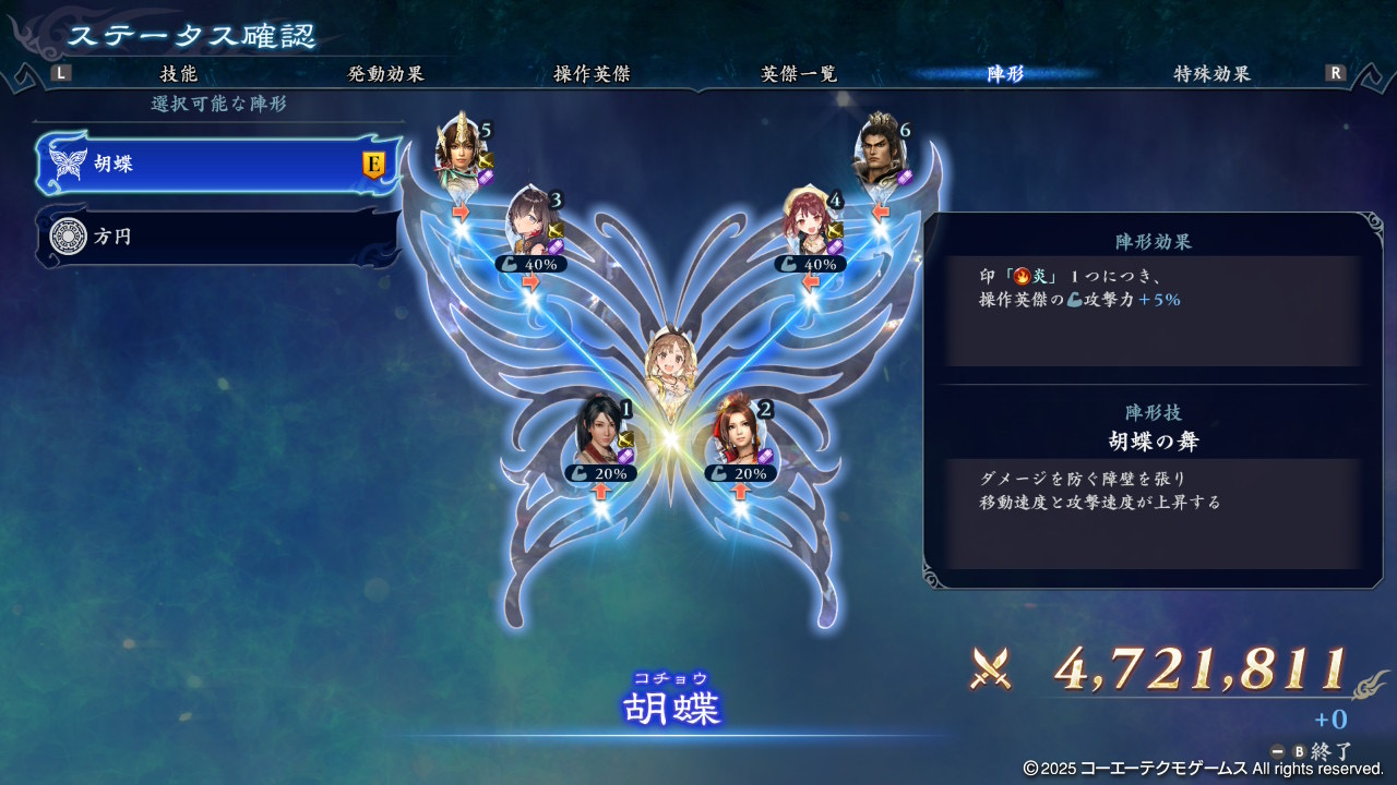 無双アビス ライザ_踏破レベル6クリア事の陣形